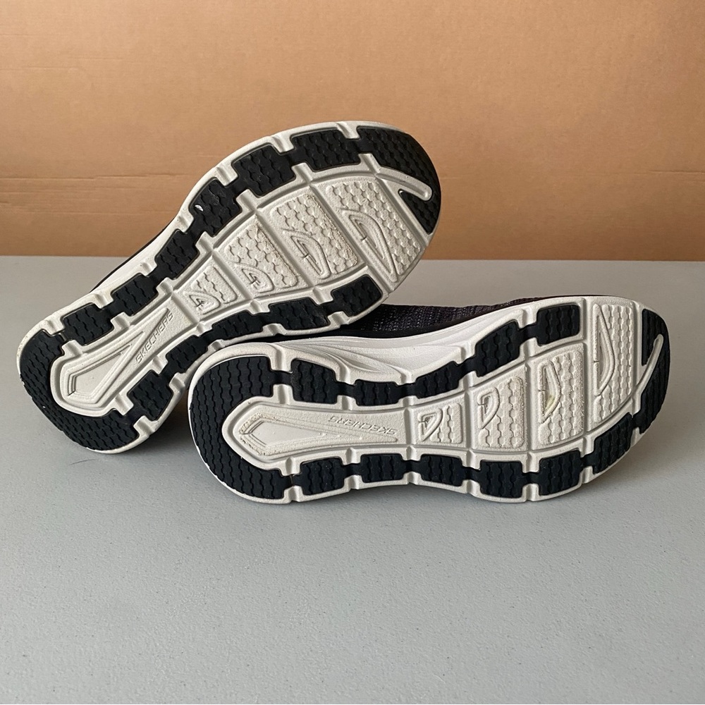Skechers Black and White Athletic Sneakers - Picture 7 of 9